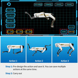 Dingdongwu Smart Robot Dog - Interactive STEM Pet with Voice Control, 30+ Actions & APP Programming, Durable Design for Kids Age 6+ (Compatible with iOS/Android)